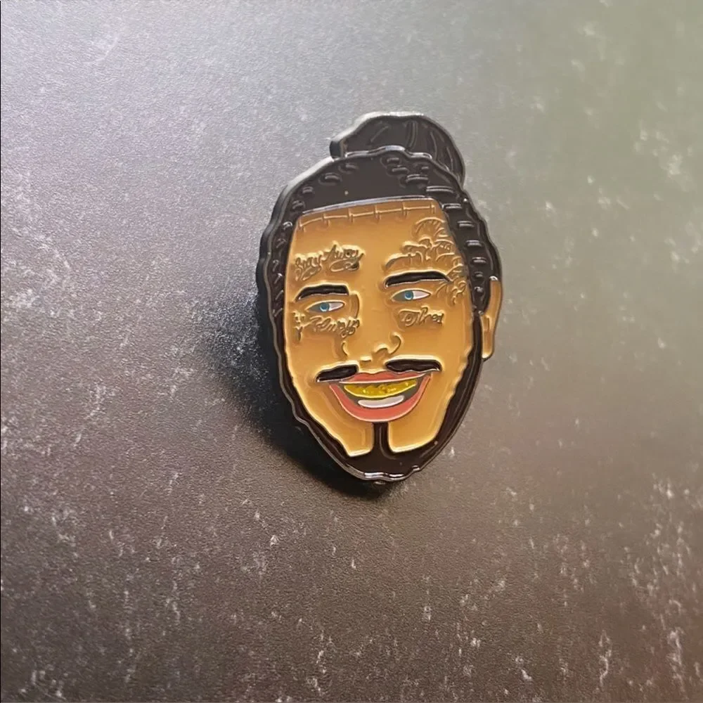 Post Malone Enamel Pin/ Brooch